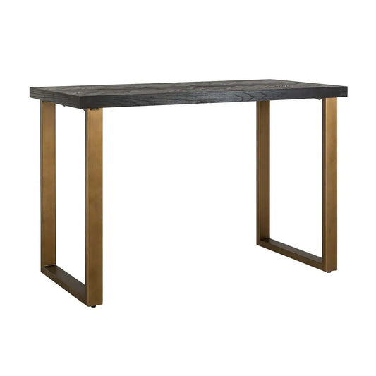 Bāra galds Blackbone  Richmond Interiors 106/160/80 cm melns rustikāls - N1 Home