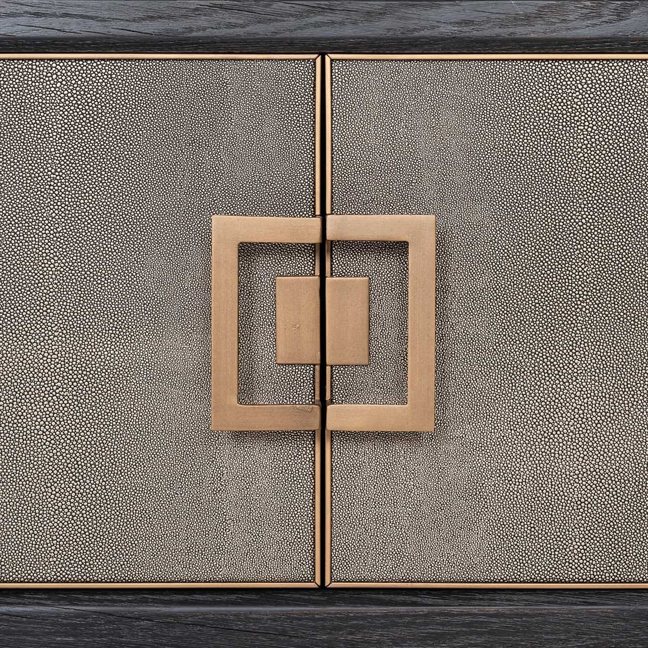 TV skapis Bloomville ar 4 durvīm Richmond Interiors 55/185/40 cm zelts - N1 Home