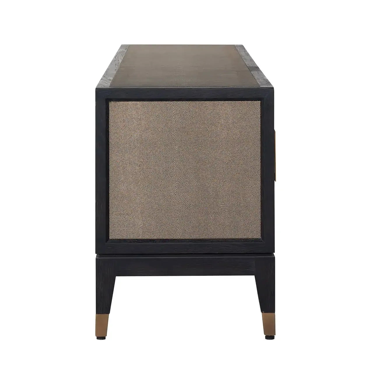TV skapis Bloomville ar 4 durvīm Richmond Interiors 55/185/40 cm zelts - N1 Home
