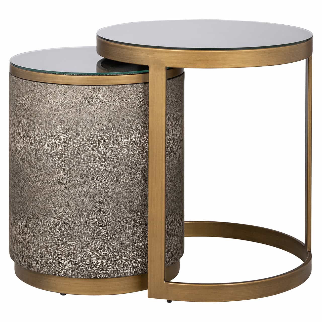 Galdiņu komplekts Bloomville  2 gab. Richmond Interiors 55/50/50 cm zelts - N1 Home