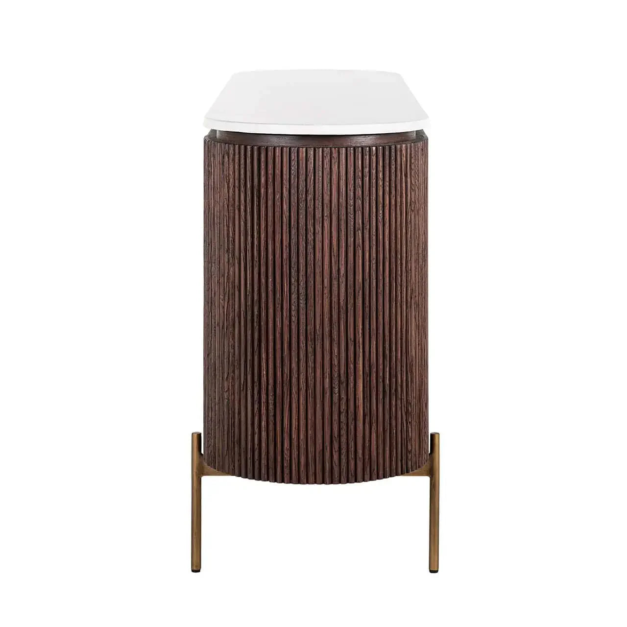 Kumode Barkley 3-durvju Richmond Interiors 85/180/46 cm Brushed Gold - N1 Home