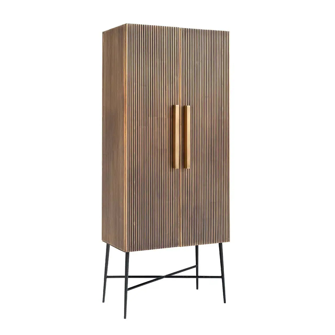 Skapis Ironville ar 2 durvīm Richmond Interiors 182/75/40 cm zelts - N1 Home
