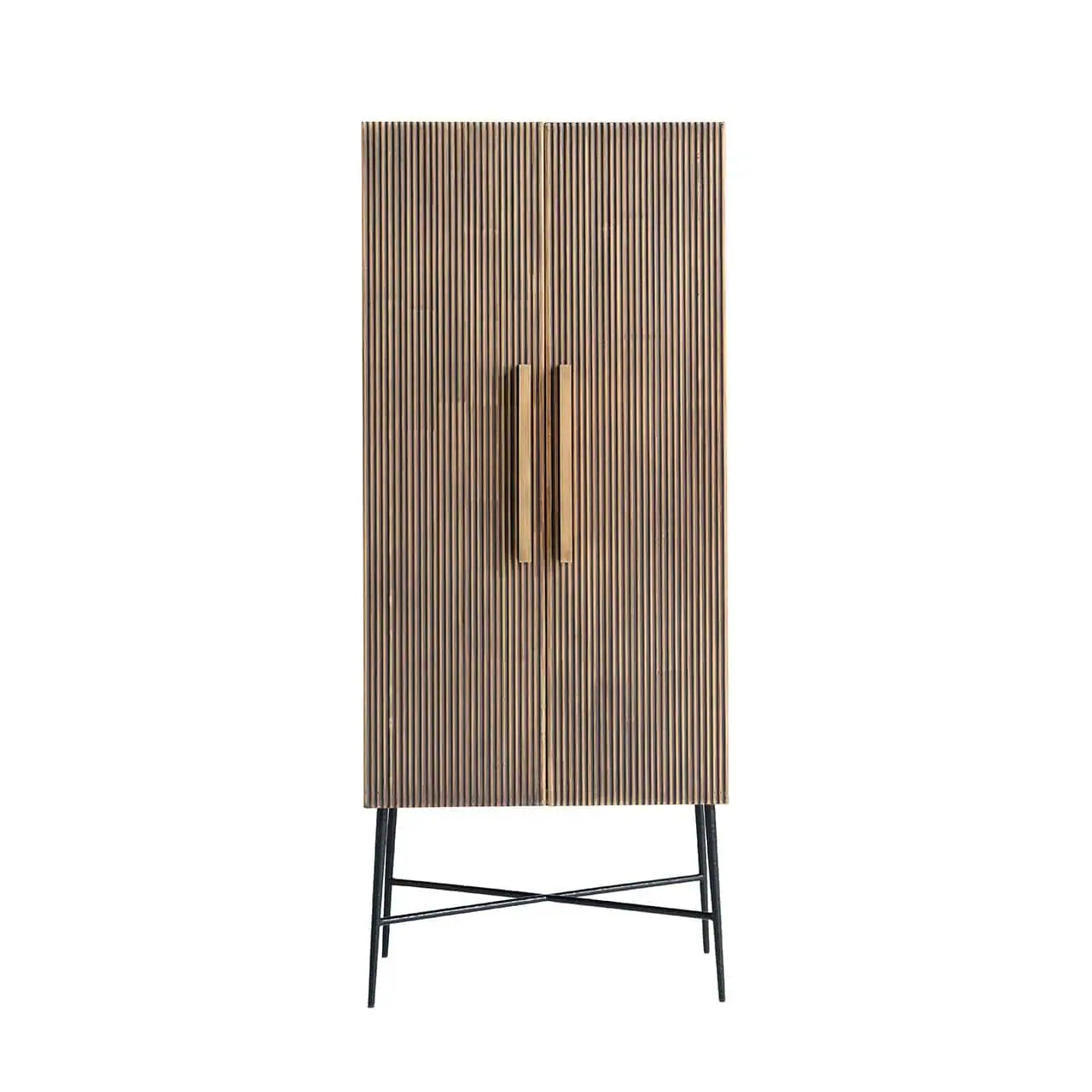 Skapis Ironville ar 2 durvīm Richmond Interiors 182/75/40 cm zelts - N1 Home