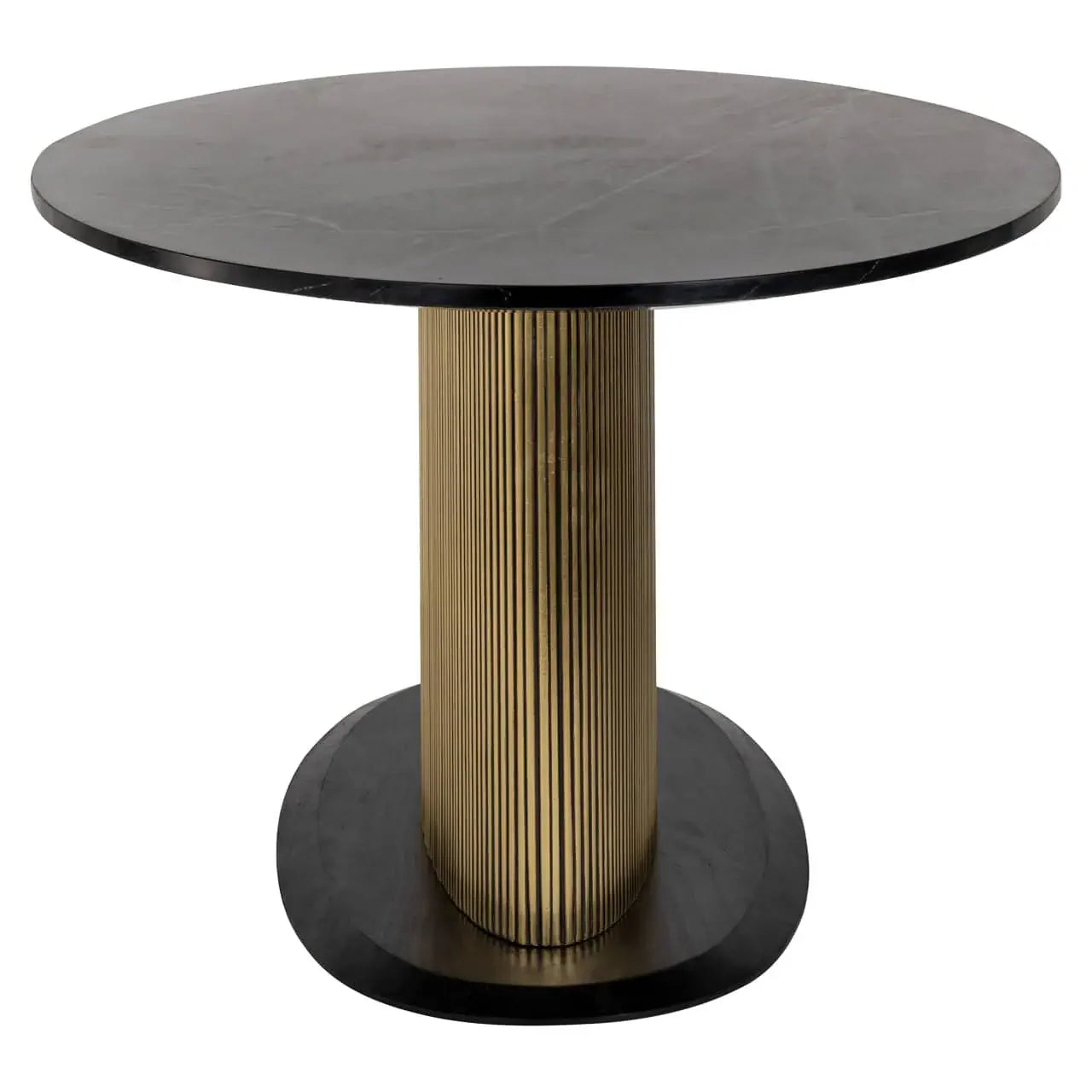 Galds Ironville gold Richmond Interiors 76/235/110 cm zelts/melns marmors - N1 Home
