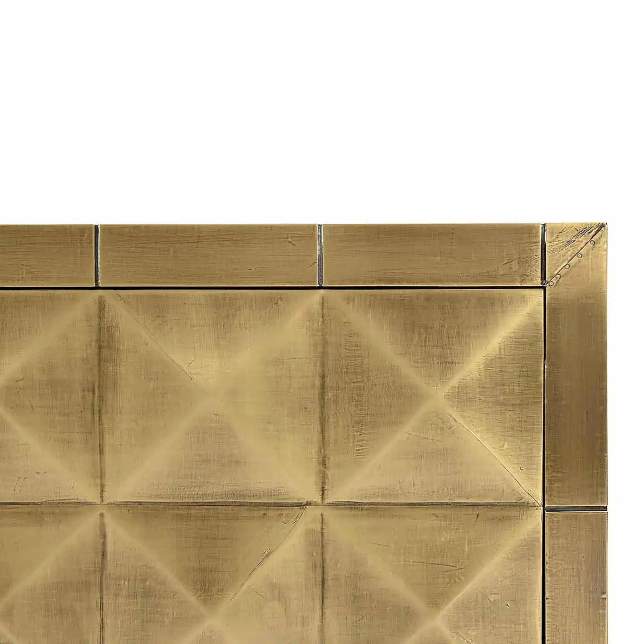 TV skapis Collada 4-durvju  Richmond Interiors 50/22/40 cm birstēts zelts - N1 Home