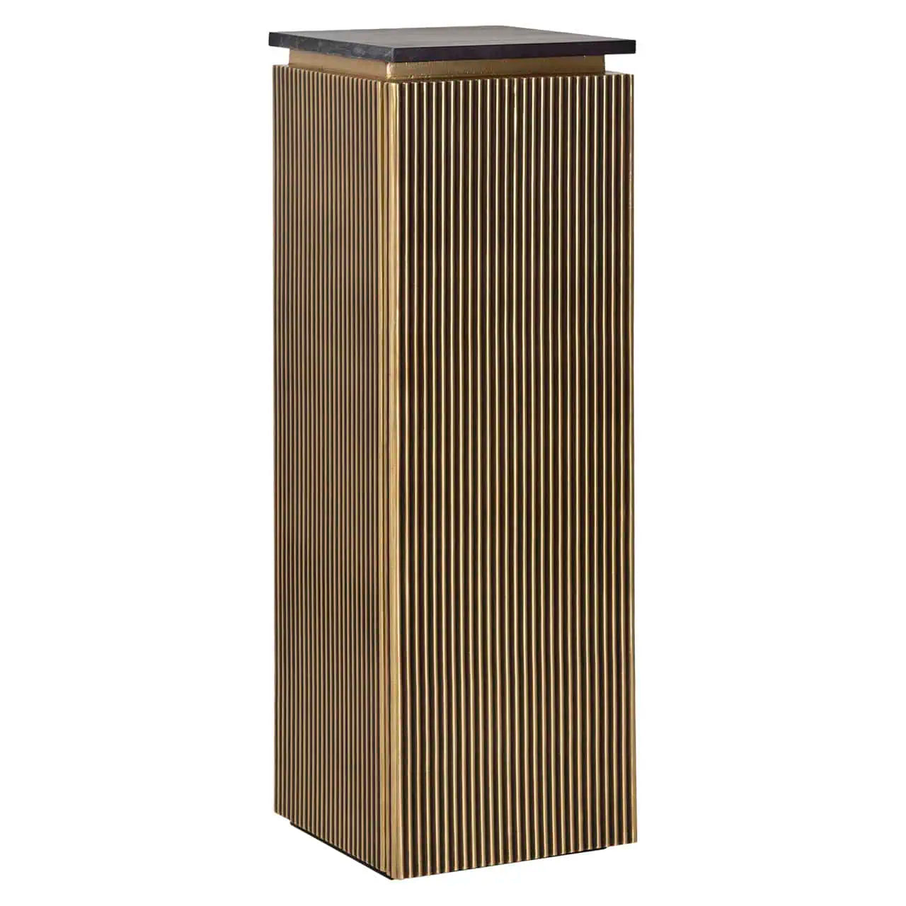Kolonna Ironville gold Richmond Interiors 110/35 cm melns marmors/zelts - N1 Home