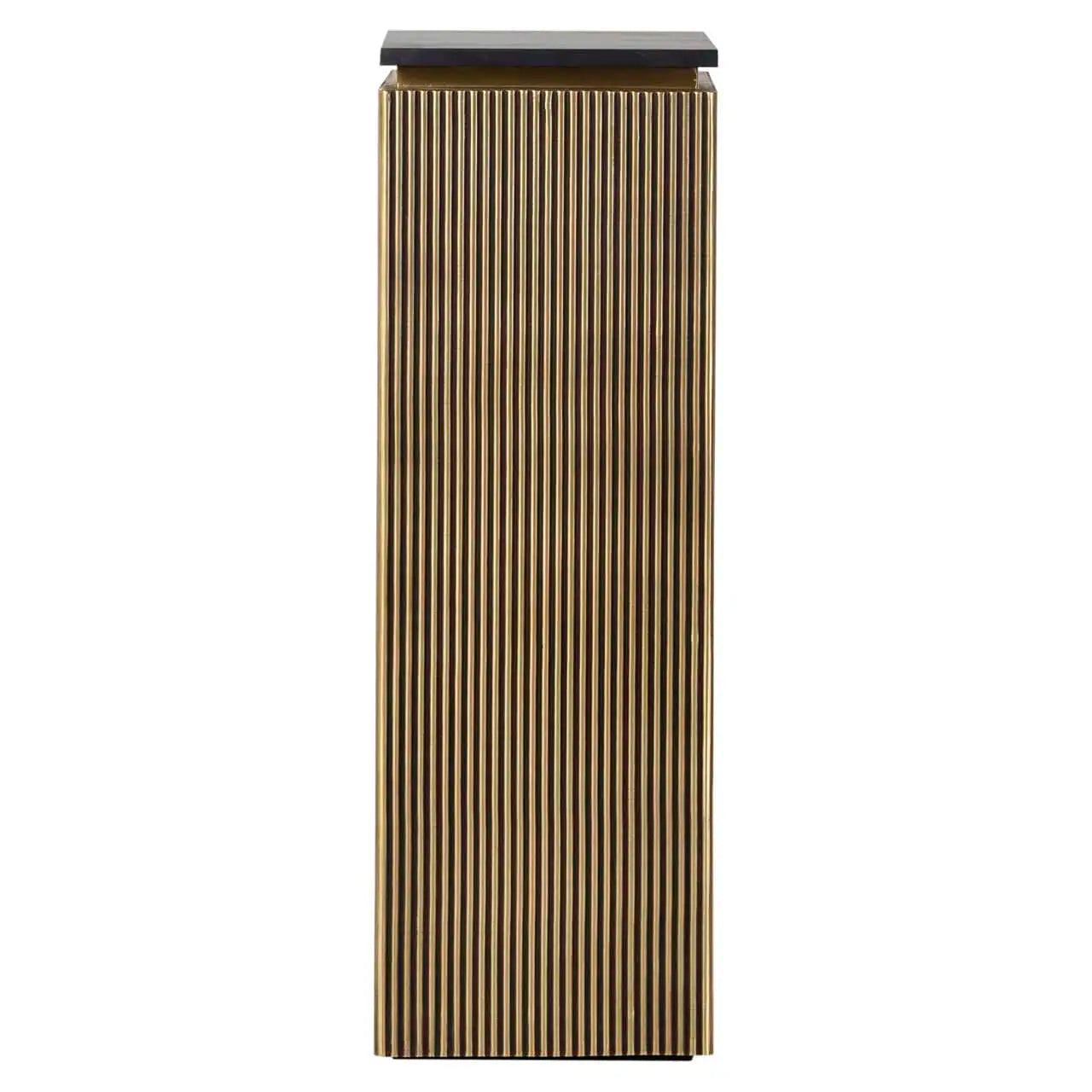 Kolonna Ironville gold Richmond Interiors 110/35 cm melns marmors/zelts - N1 Home