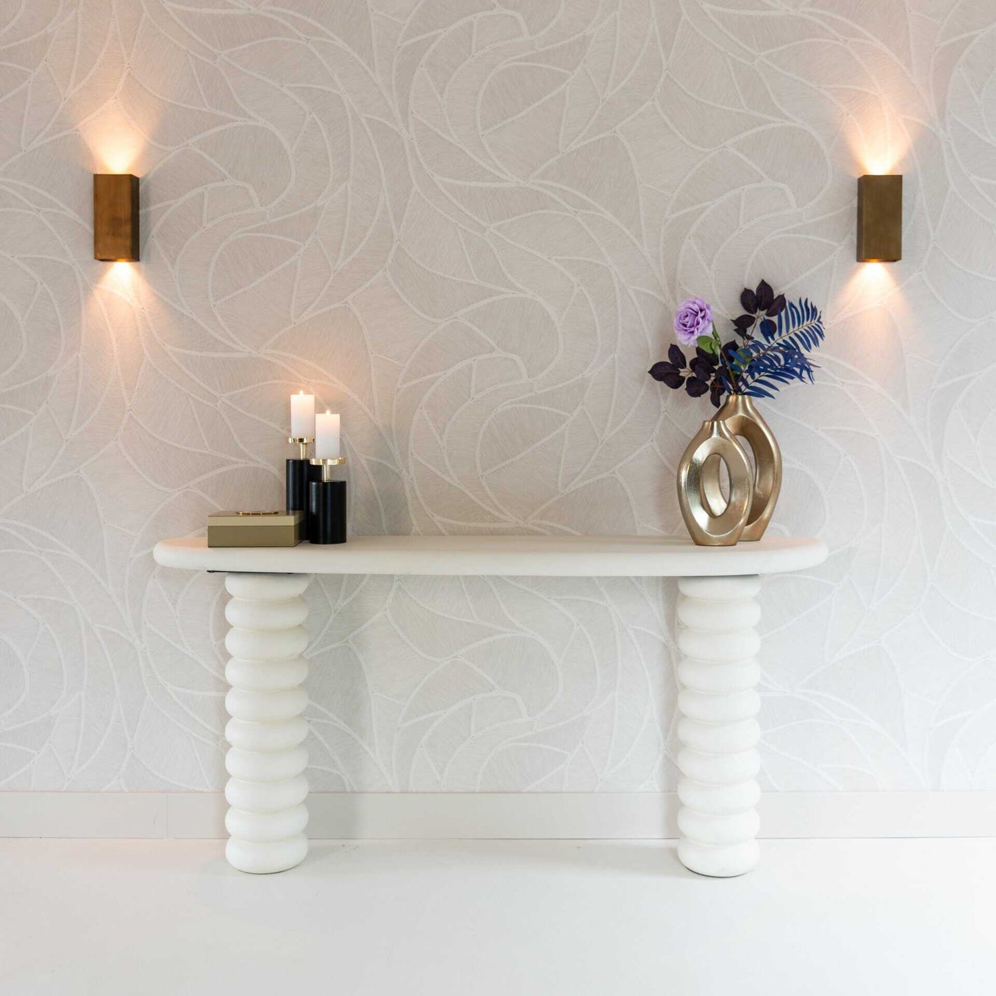 Svečturis Caya Richmond Interiors 25/9/9 cm melns/zelts - N1 Home