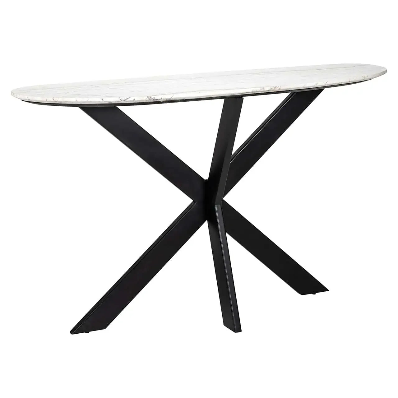 Konsole Trocadero Richmond Interiors 76/132/35 cm balts - N1 Home