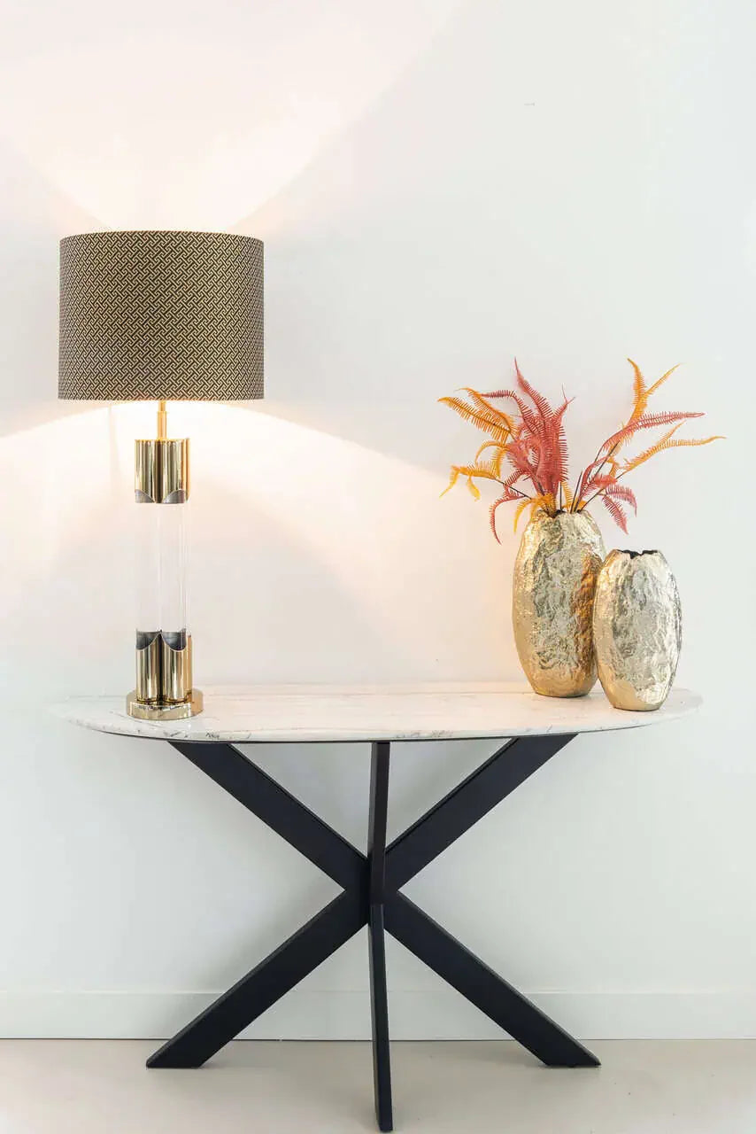 Konsole Trocadero Richmond Interiors 76/132/35 cm balts - N1 Home