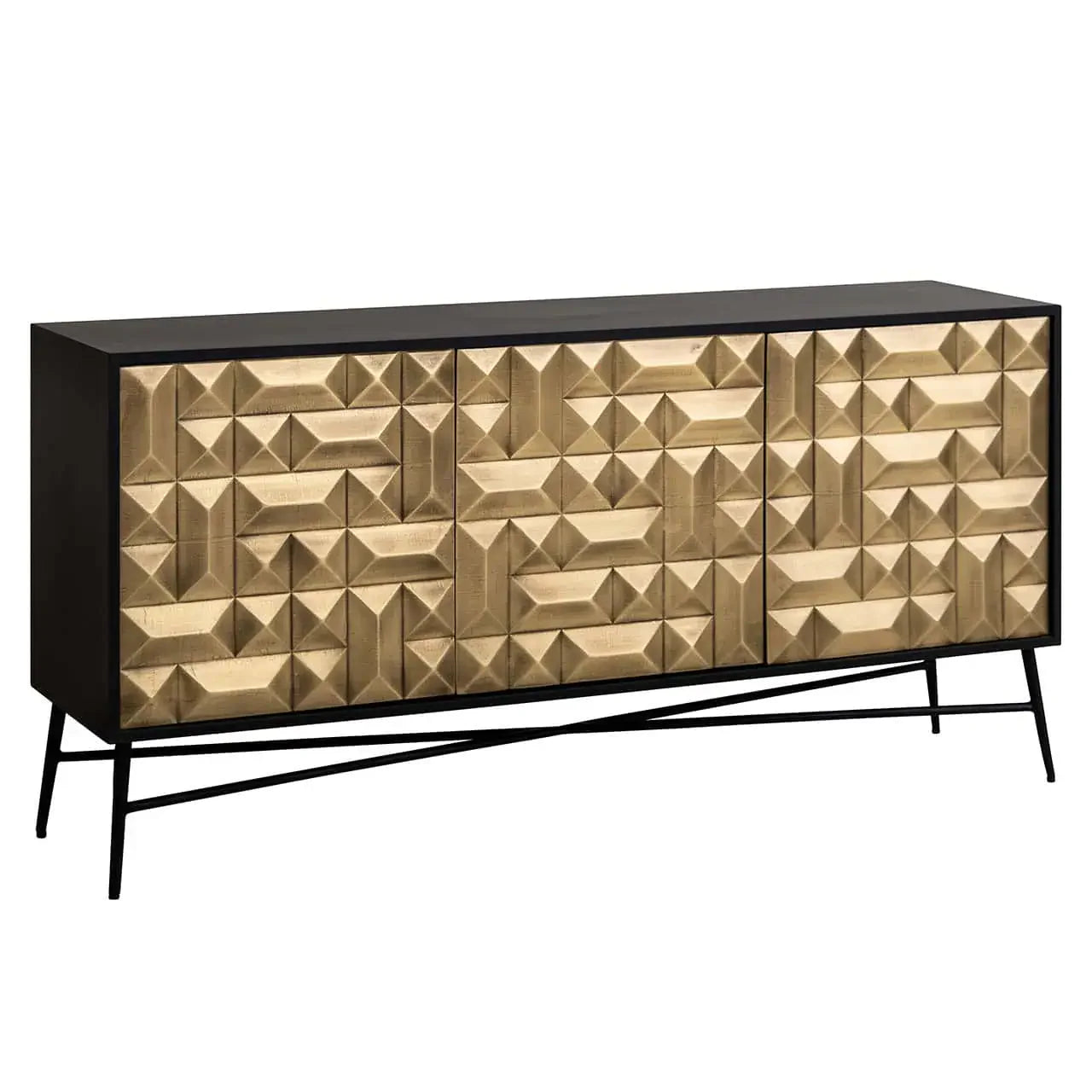 Kumode Tetro Richmond Interiors 77/160/40 cm zelts - N1 Home