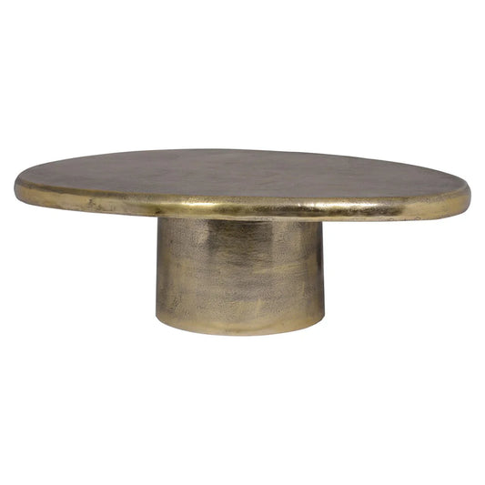 Kafijas galds Pulitzer brushed gold Richmond Interiors 35/82/106 cm zelts - N1 Home