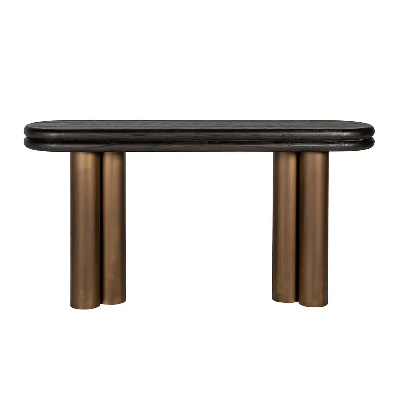 Konsole Makaron Richmond Interiors 85/160/38 cm melns rustikāls - N1 Home