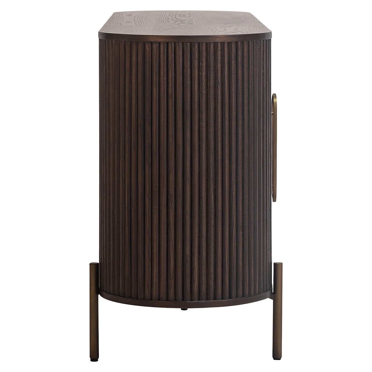 Kumode Luxor 4-durvju Richmond Interiors 85/180/50 cm brūns - N1 Home