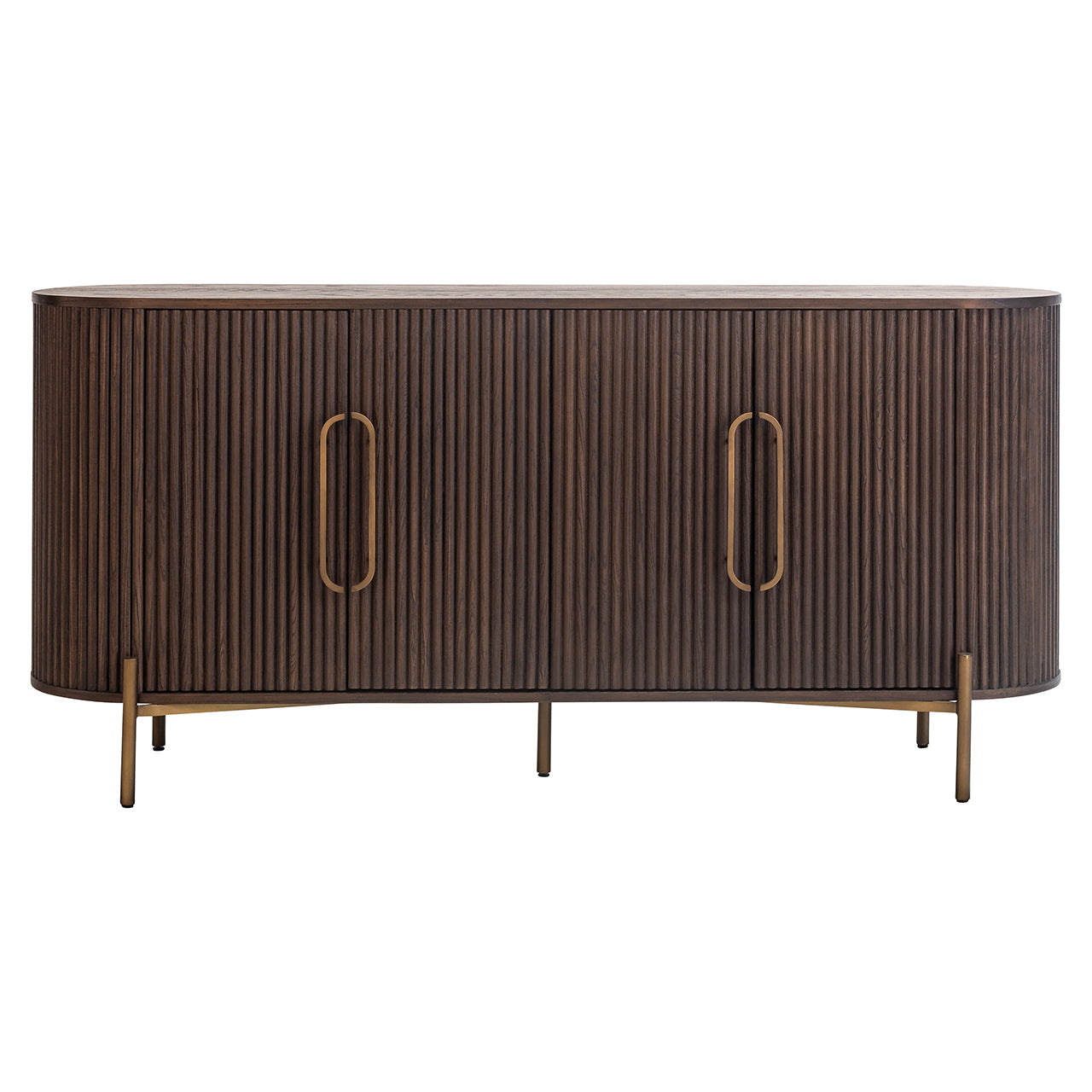 Kumode Luxor 4-durvju Richmond Interiors 85/180/50 cm brūns - N1 Home