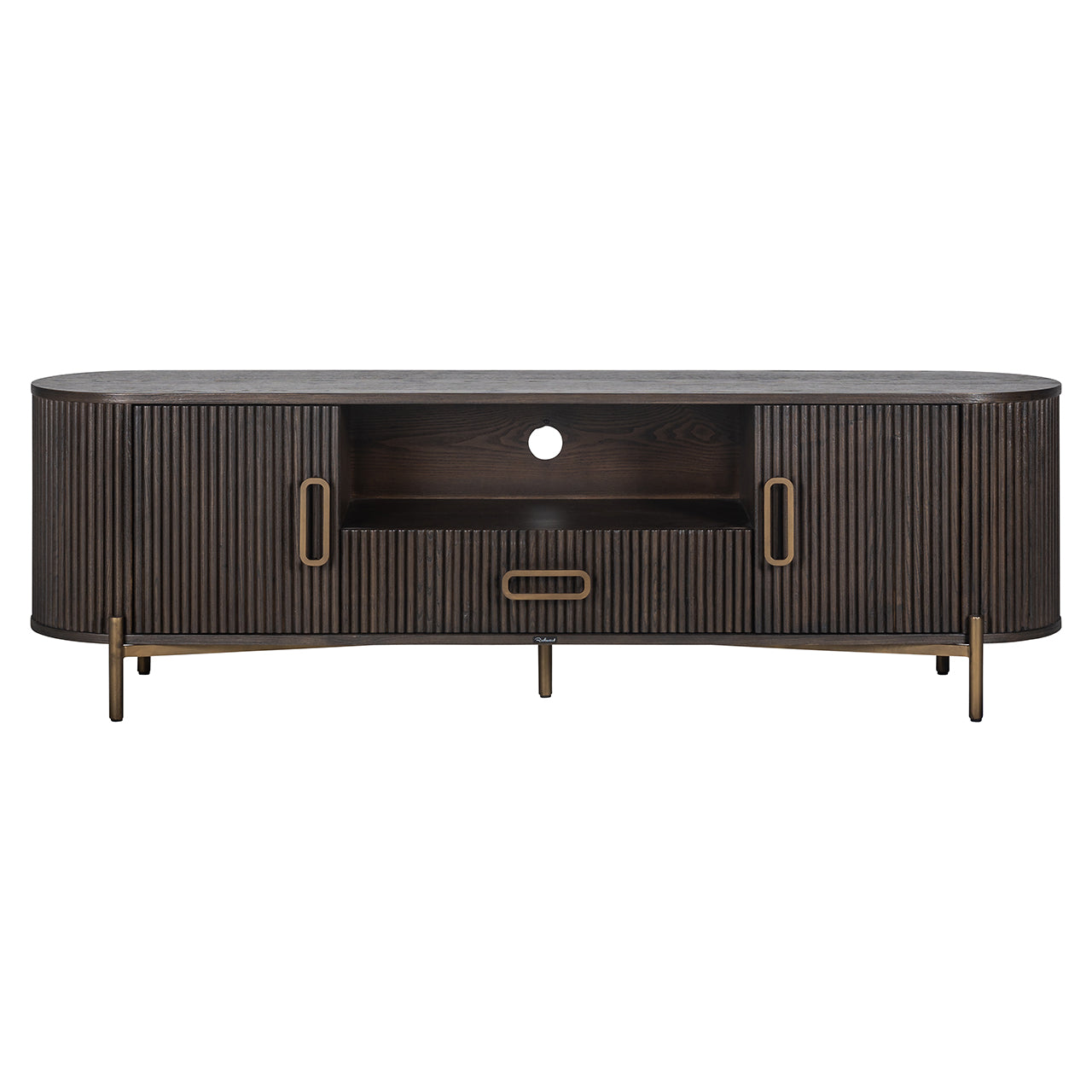 TV skapis Luxor ar 2 durvīm un 1 atvilktni Richmond Interiors 56/181/45 cm brūns - N1 Home