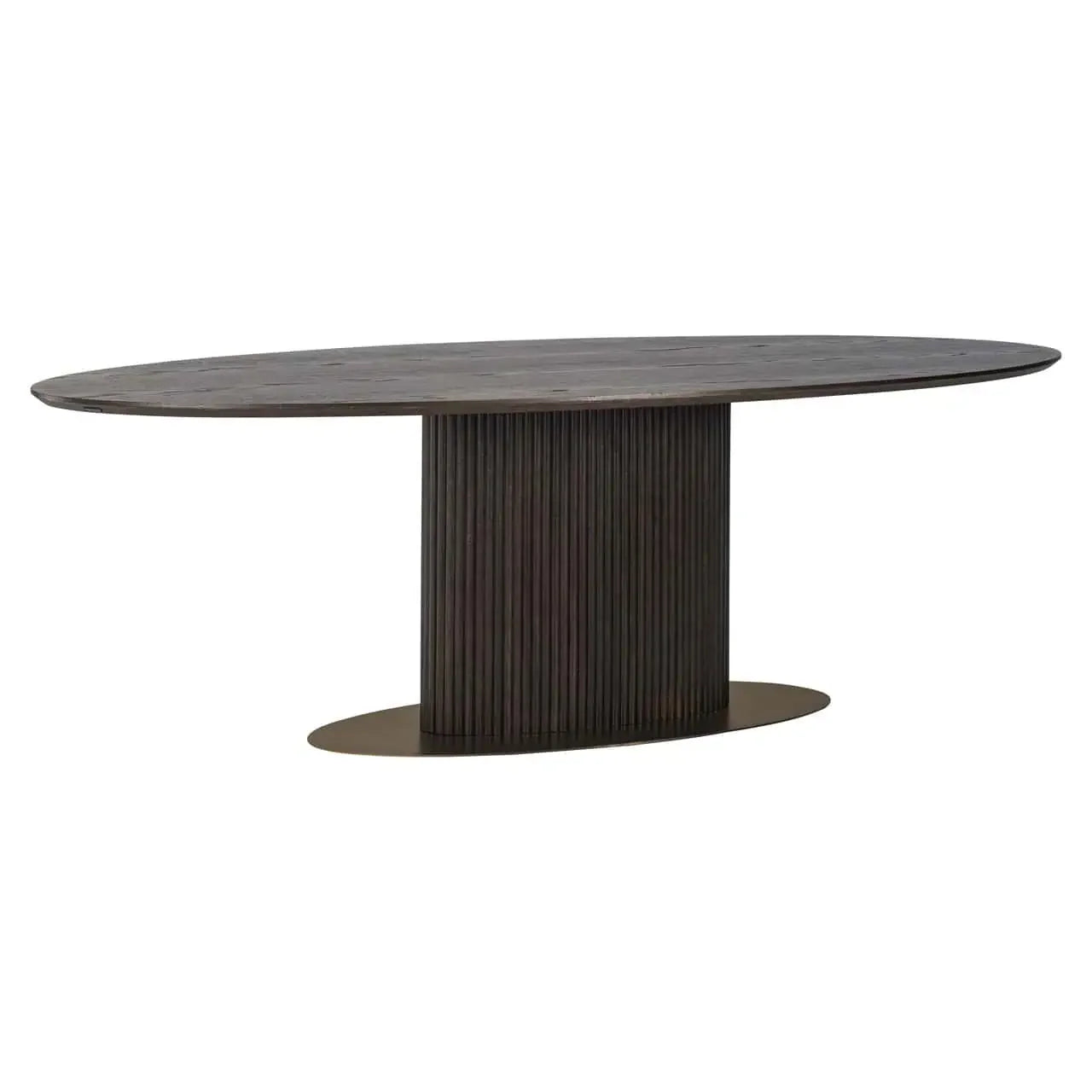 Galds Luxor brown oval Richmond Interiors 75/235/110 cm tumši brūns - N1 Home