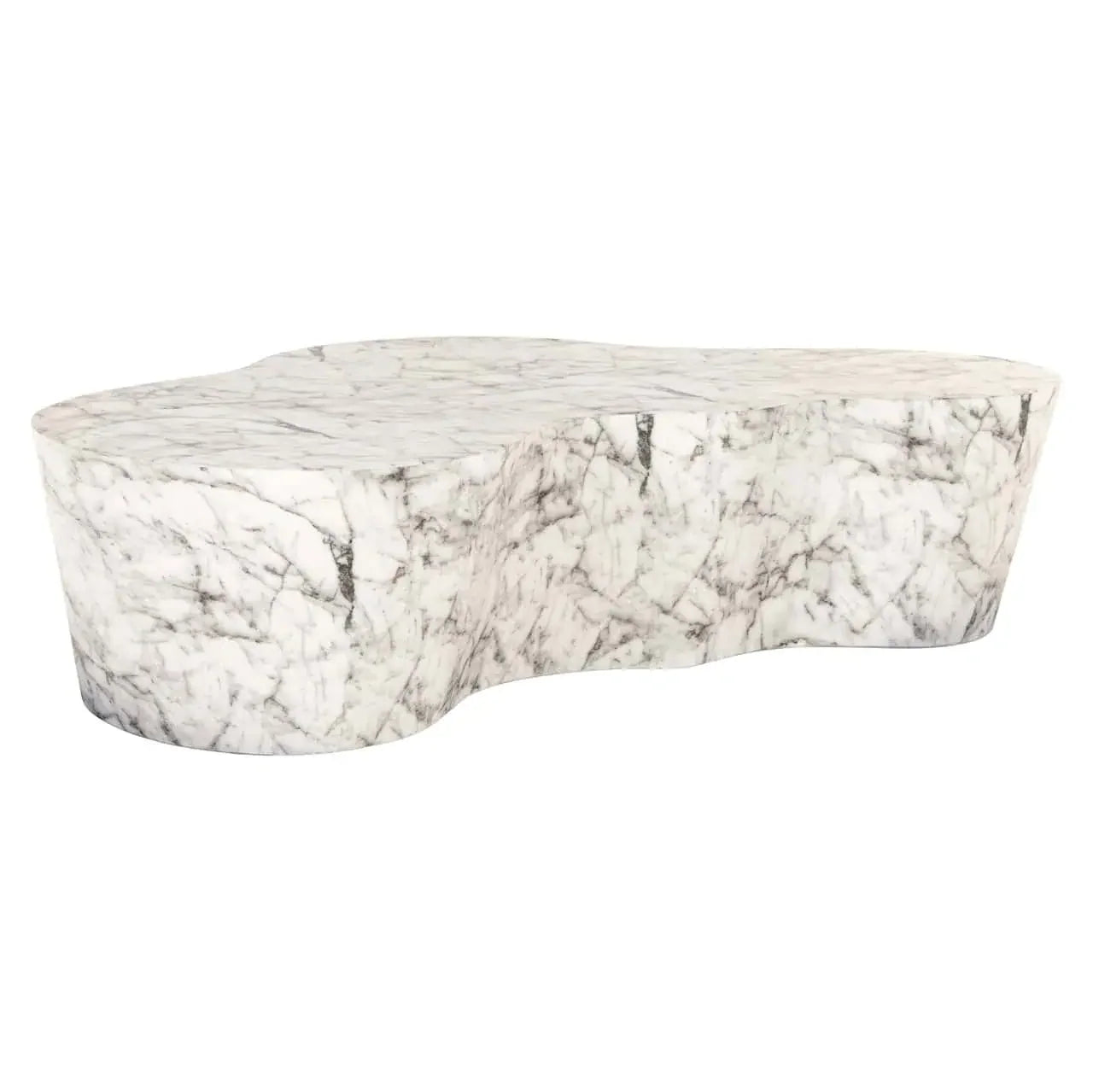 Kafijas galds Rockyard white marble look Richmond Interiors 37/151/92 cm balts - N1 Home