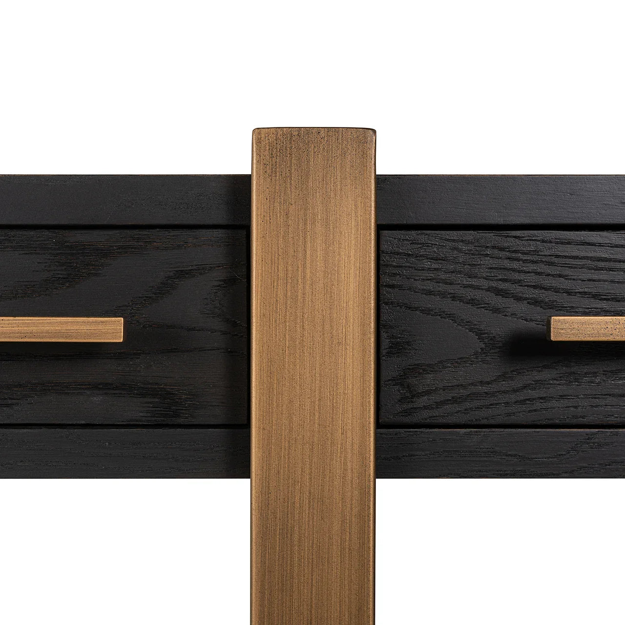 Konsole Cambon ar 3 atvilktnēm Richmond Interiors 80/180/45 cm tumša kafija - N1 Home