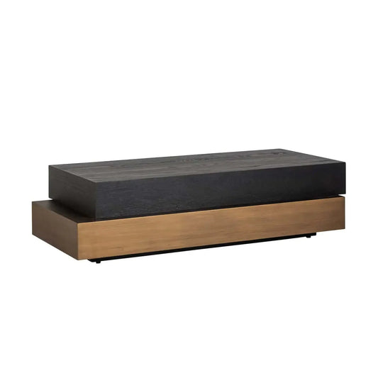 Kafijas galds Cambon dark coffee Richmond Interiors 35/140/65 cm brūns - N1 Home
