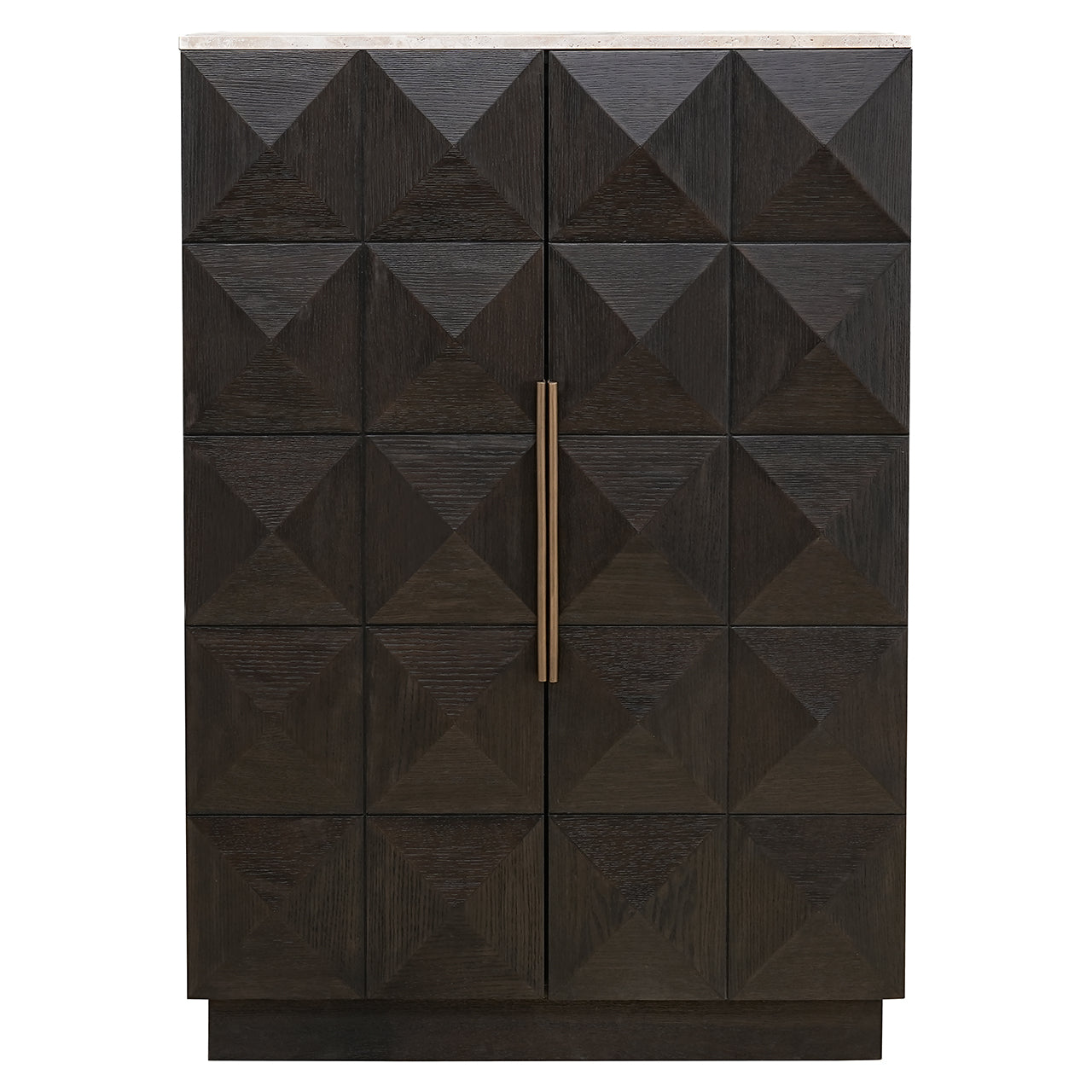 Skapis Claremont  ar 2 durvīm Richmond Interiors 138/95/45 cm brūns - N1 Home