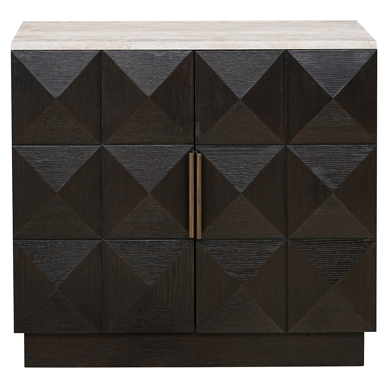 Kumode Claremont ar 2 durvīm Richmond Interiors 78/85/44 cm brūns - N1 Home