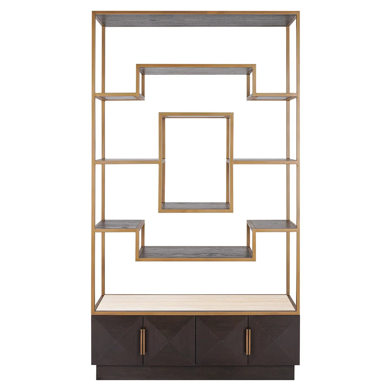 Vitrīnas skapis Claremont Richmond Interiors 220/120/40 cm brūns - N1 Home