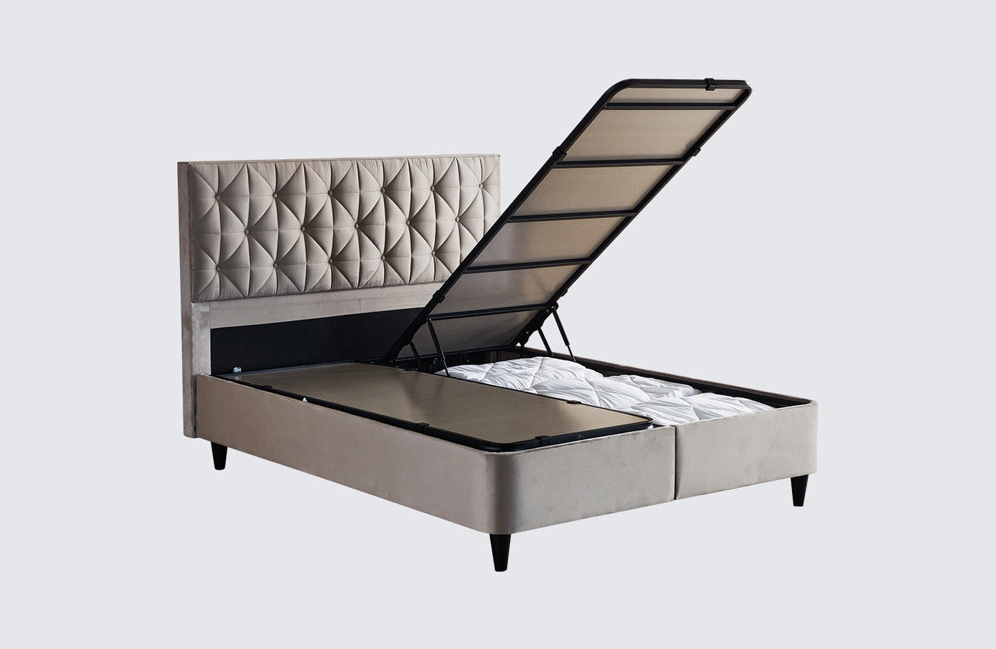 Gulta Glazos 90/120/140/160/180 x 200 cm pelēks - N1 Home
