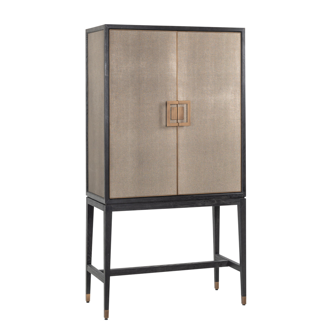 Uzglabāšanas skapis Bloomville gold Richmond Interiors 182/97/45 cm bēšs/melns - N1 Home