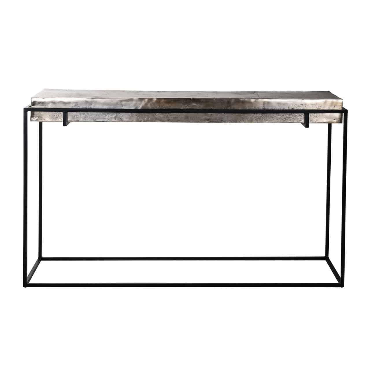 Konsole Calloway  Richmond Interiors 83/139/37 cm šampanieša zelts - N1 Home