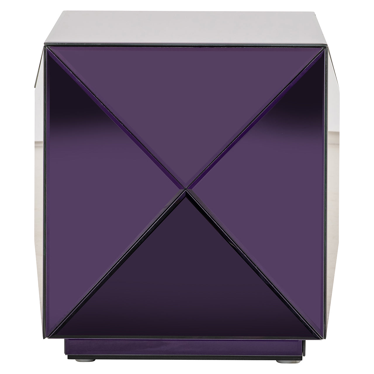 Galdiņš ar spoguli Shifra Richmond Interiors 40/39/39 cm purple - N1 Home