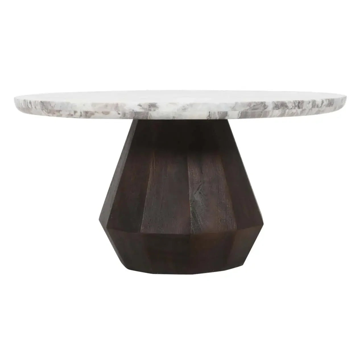 Kafijas galds Oberoy brown Richmond Interiors 41/80/80 cm marmors/melns - N1 Home