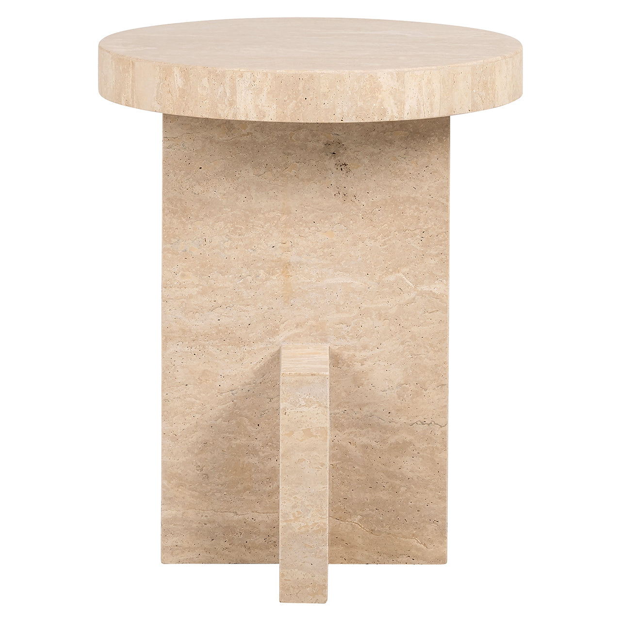 Galdiņš Biltmore itāļu travertīns Richmond Interiors 55/44/44 cm bēšs - N1 Home