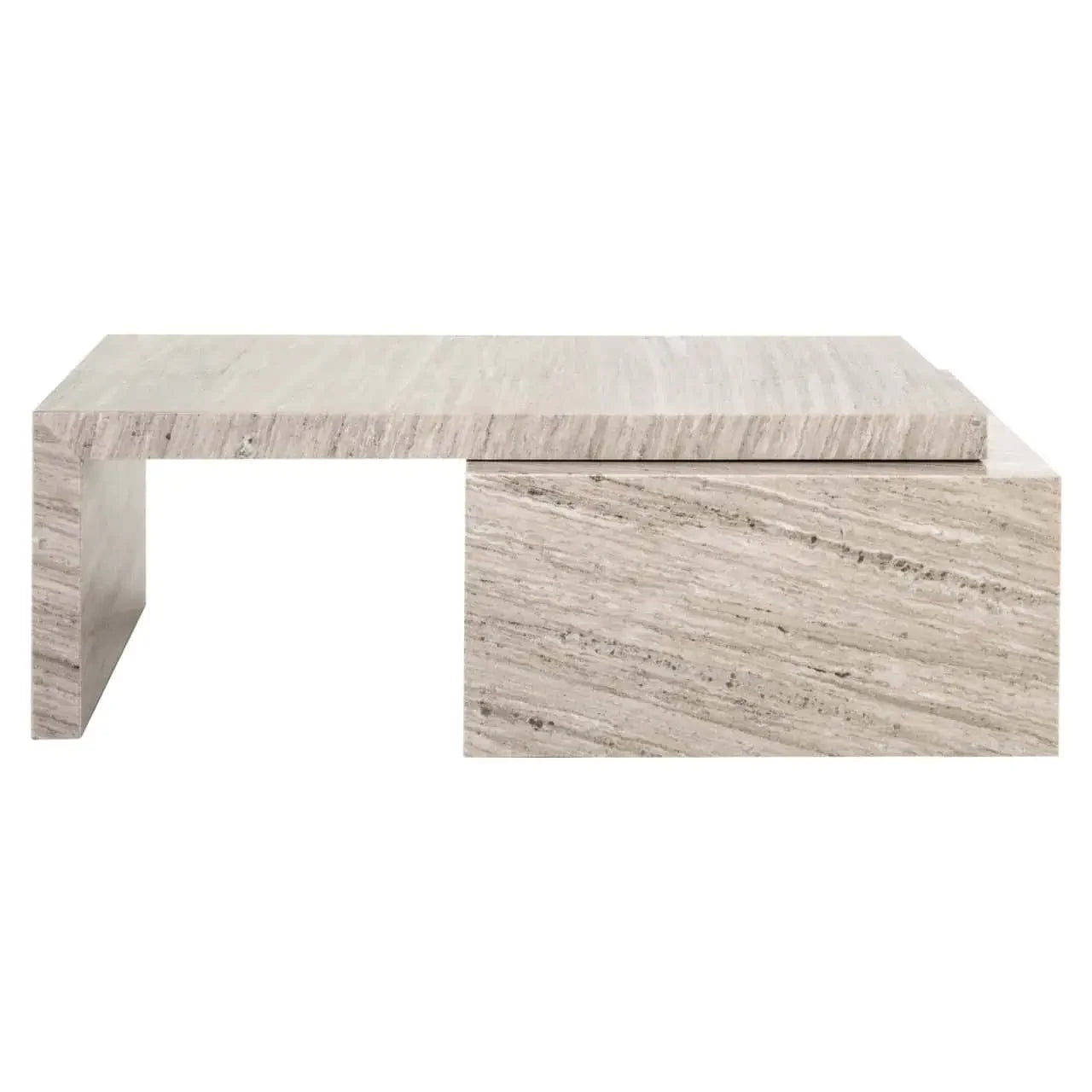 Kafijas galds Novaz sand (Set of 2) Richmond Interiors 45/130/60 cm smiltis - N1 Home