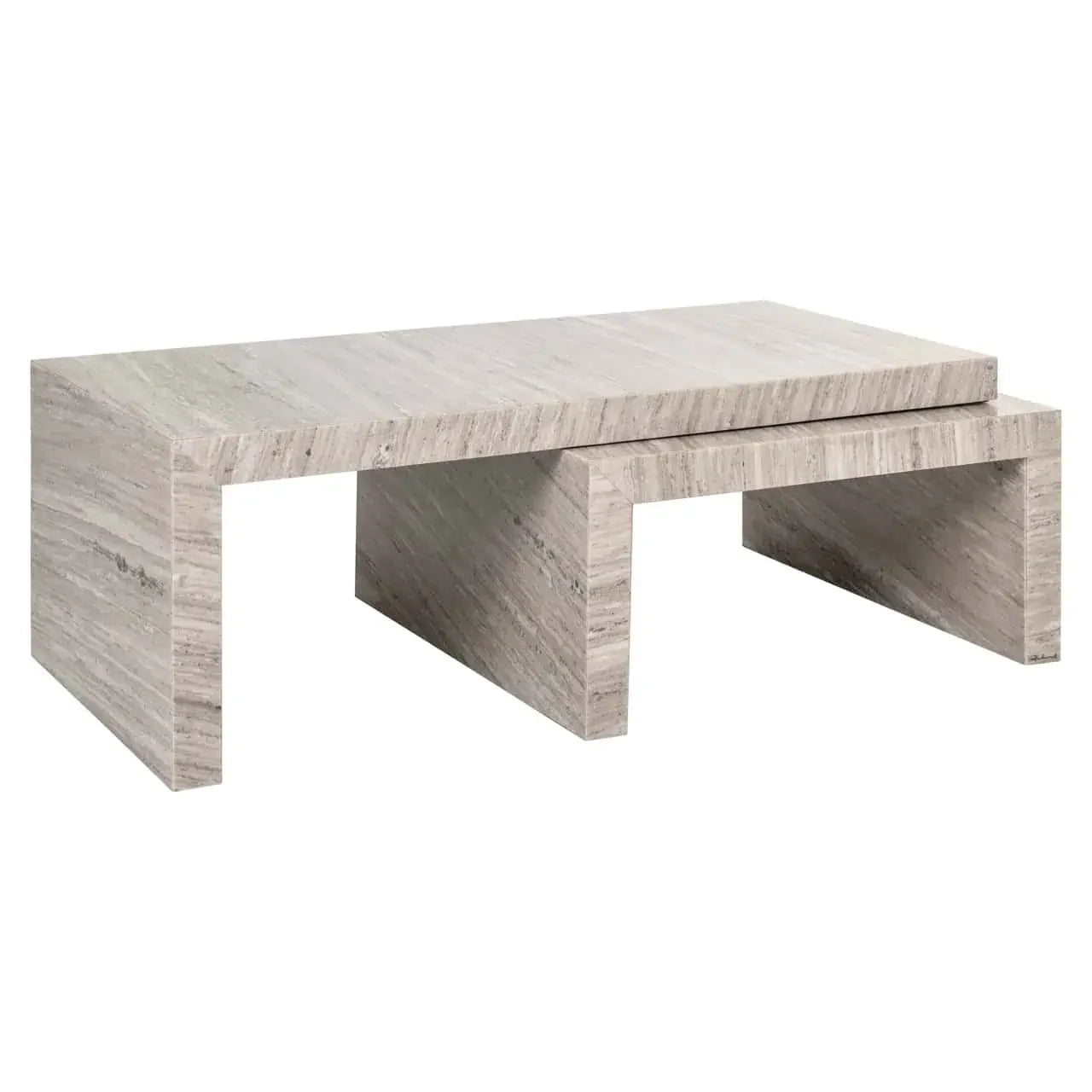 Kafijas galds Novaz sand (Set of 2) Richmond Interiors 45/130/60 cm smiltis - N1 Home