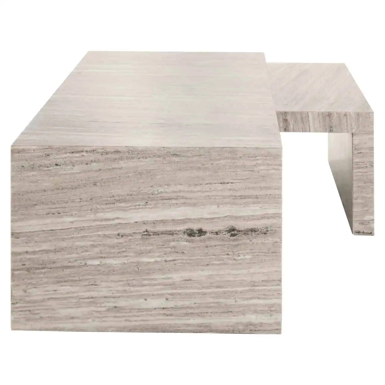 Kafijas galds Novaz sand (Set of 2) Richmond Interiors 45/130/60 cm smiltis - N1 Home