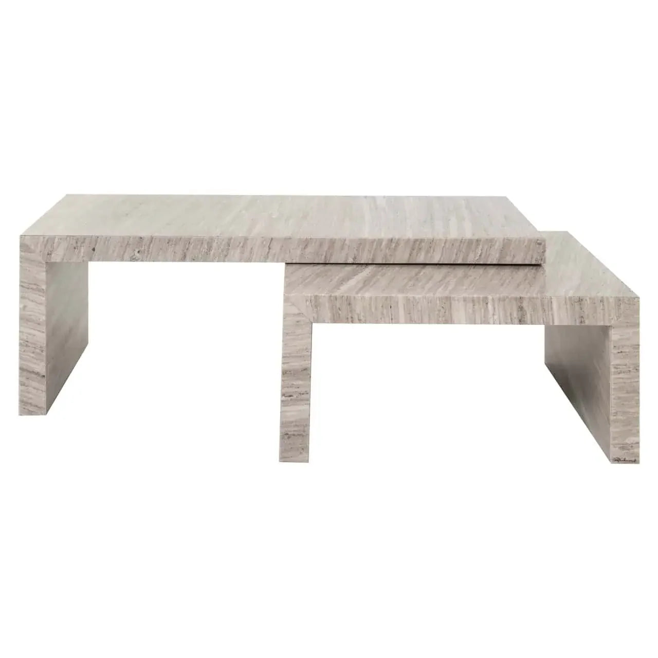 Kafijas galds Novaz sand (Set of 2) Richmond Interiors 45/130/60 cm smiltis - N1 Home