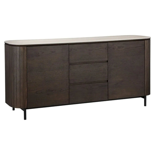 Kumode Ritz brown Richmond Interiors 78/185/50 cm brūns - N1 Home