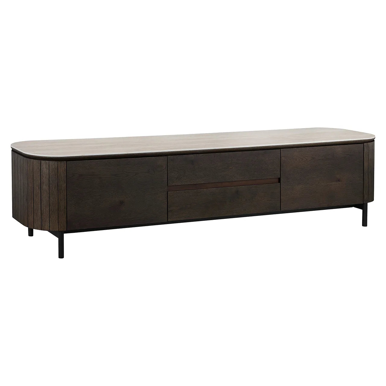 TV skapītis Ritz, 2 durvis, 1 atvilktne Richmond Interiors 46/200/44 cm brūns - N1 Home
