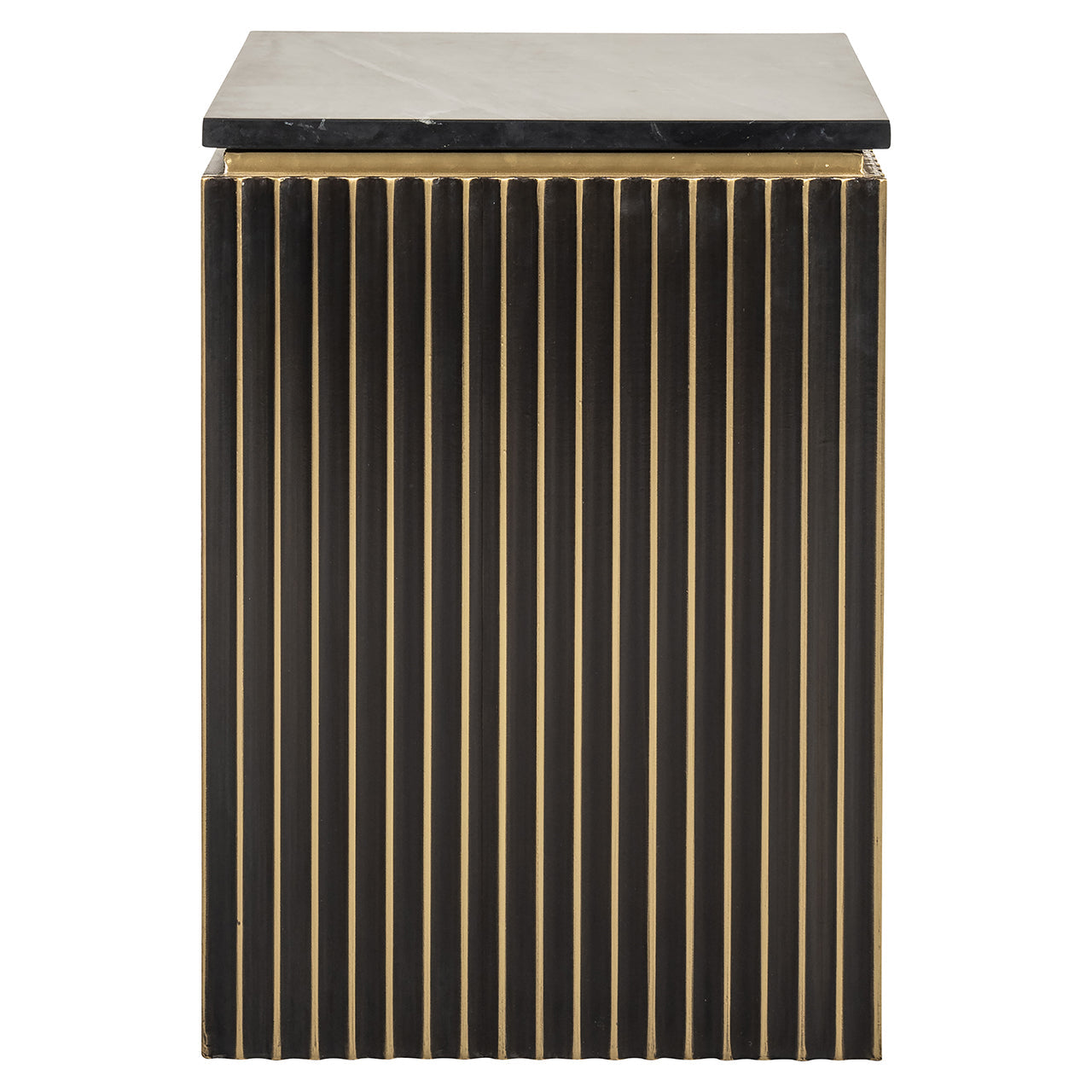 Naktsskapītis Les Arcs ar 1 durvīm Richmond Interiors 60/50/43 cm birstēts zelts - N1 Home