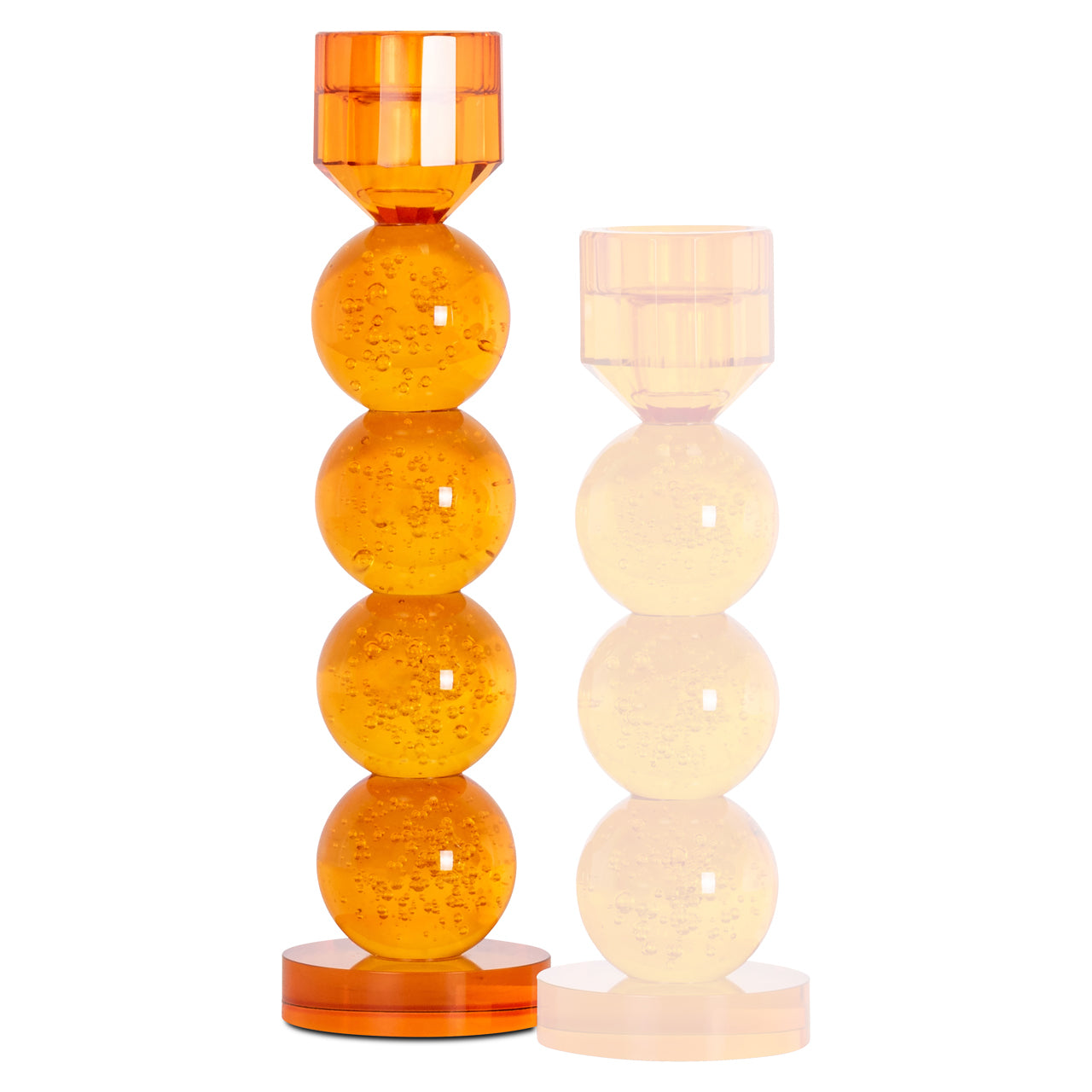 Svečturis Raylan orange large Richmond Interiors 30/8/8 cm oranža - N1 Home
