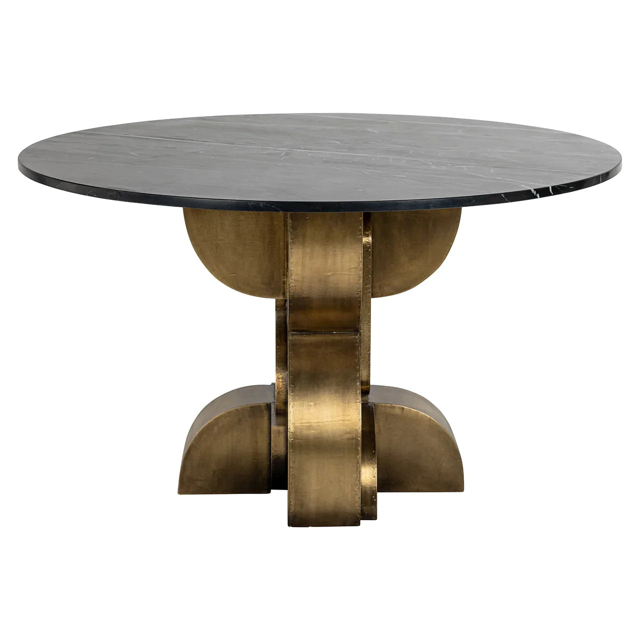 Ēdamgalds Maddox Richmond Interiors 76/130/130 cm zelts/melns - N1 Home
