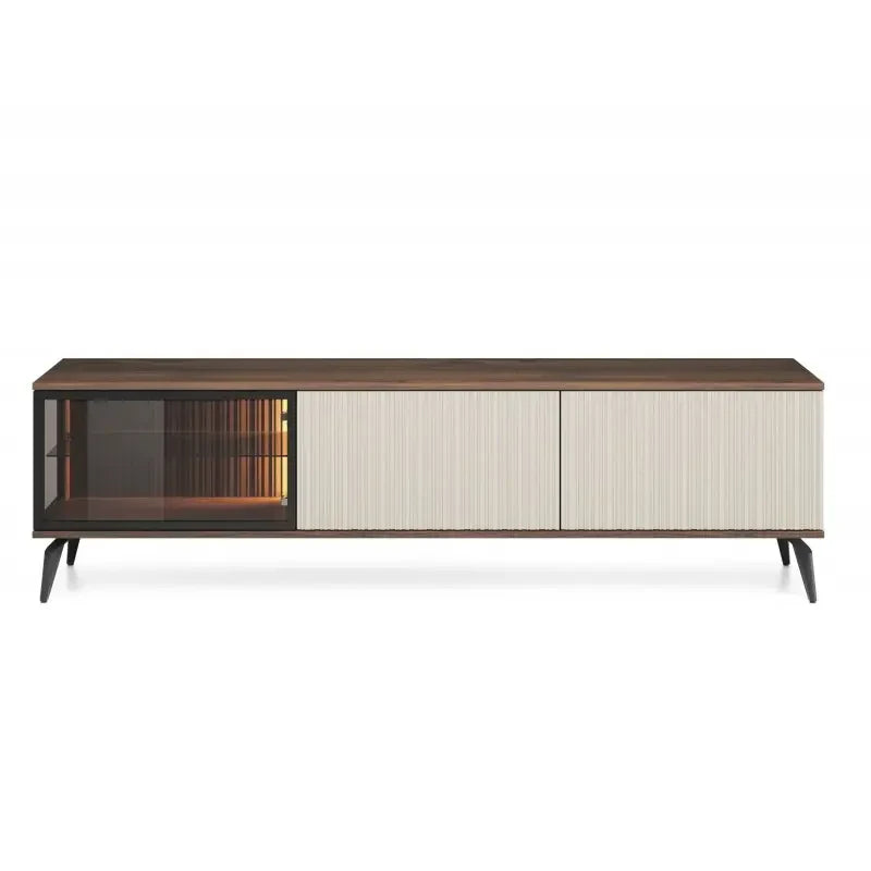 TV skapis Vic 180/39/50 cm kašmirs/rieksts - N1 Home