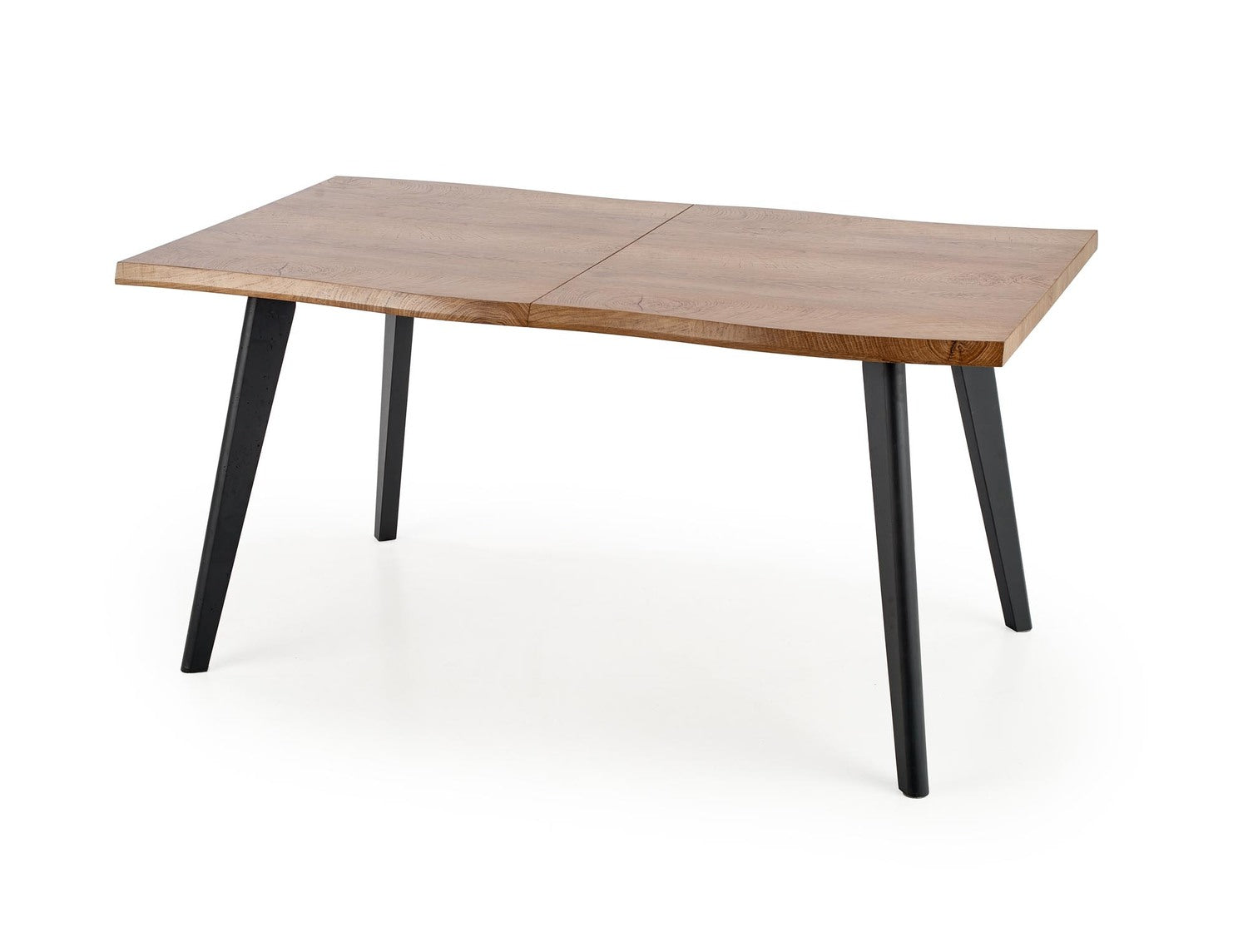 DC pagaldams galds 120-180/80 cm, augša - dabīga, kājas - melna