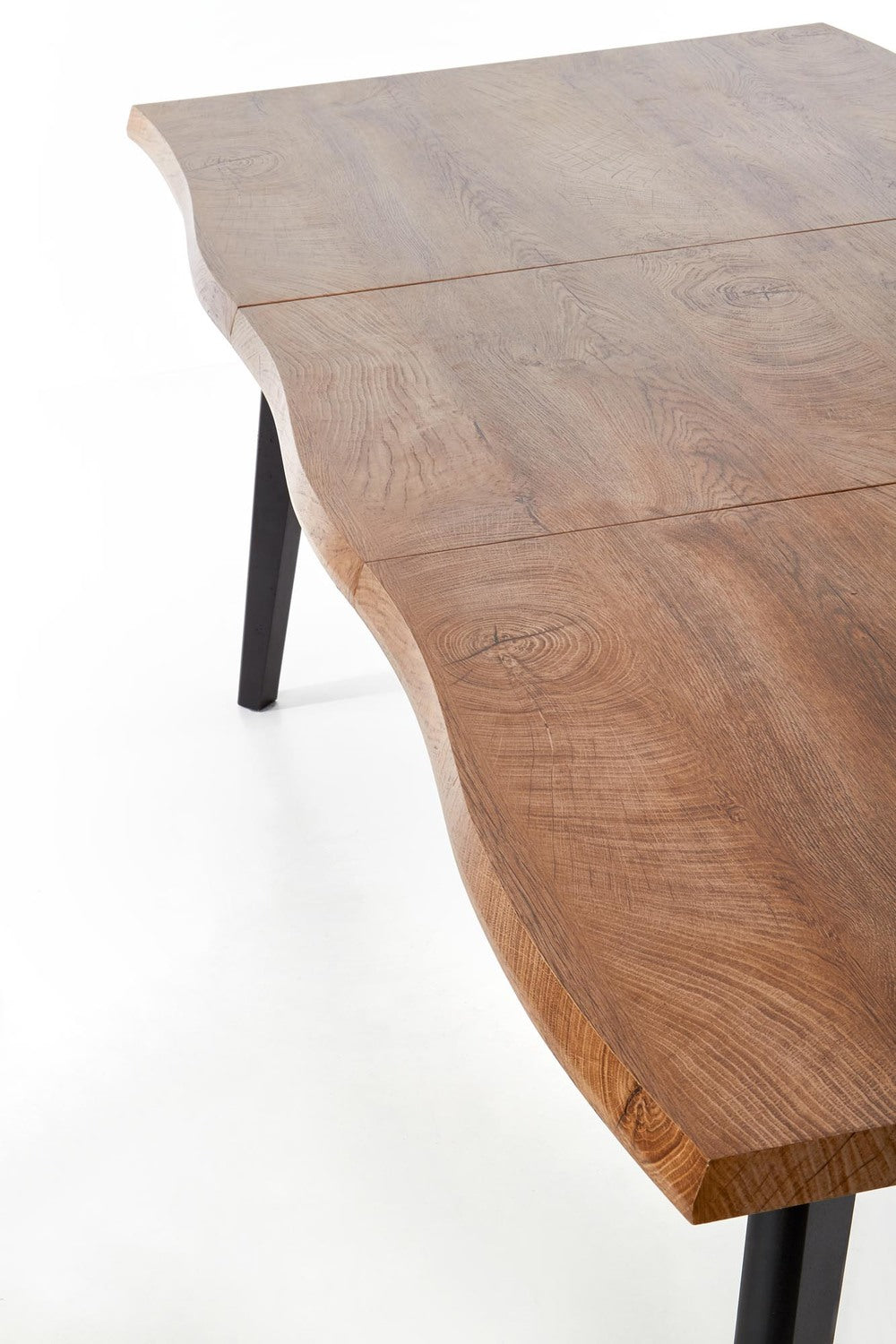 DC pagaldams galds 120-180/80 cm, augša - dabīga, kājas - melna