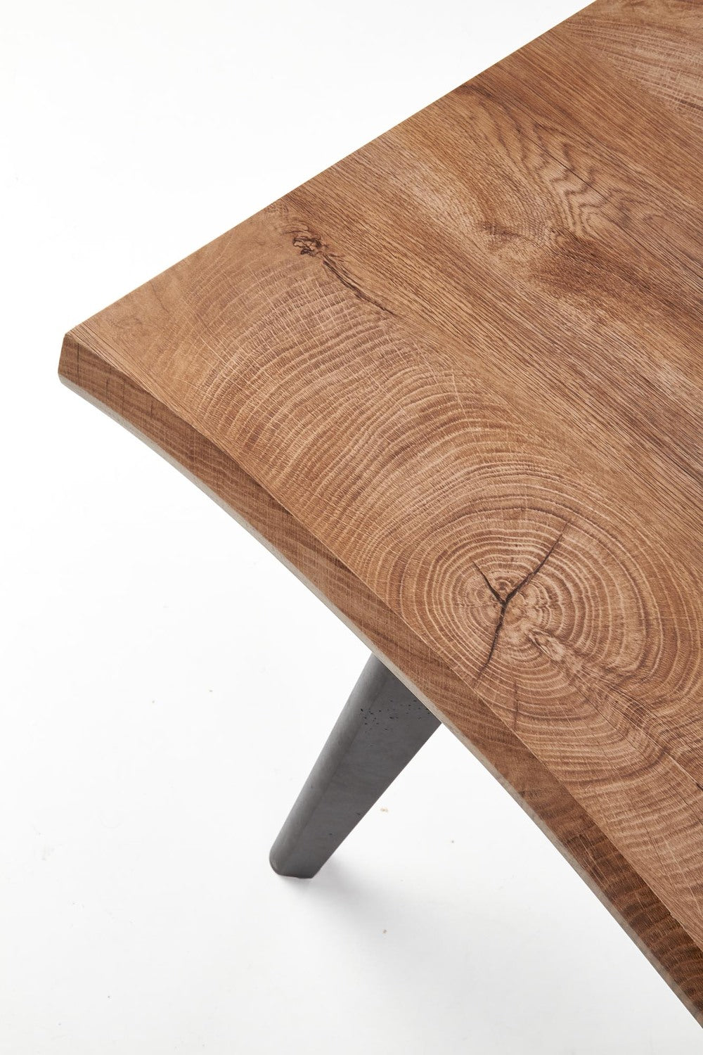 DC pagaldams galds 120-180/80 cm, augša - dabīga, kājas - melna