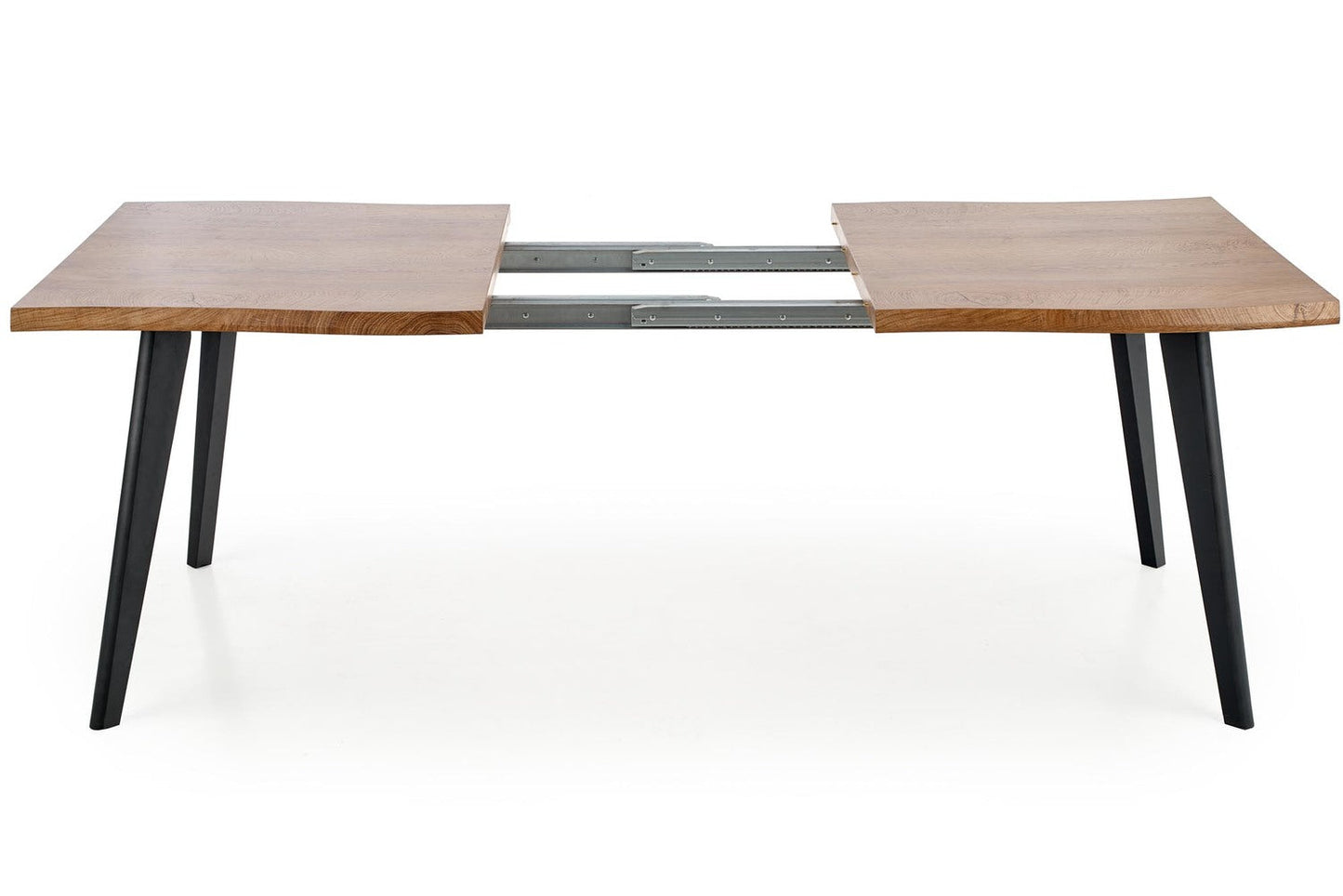 DC pagaldams galds 120-180/80 cm, augša - dabīga, kājas - melna