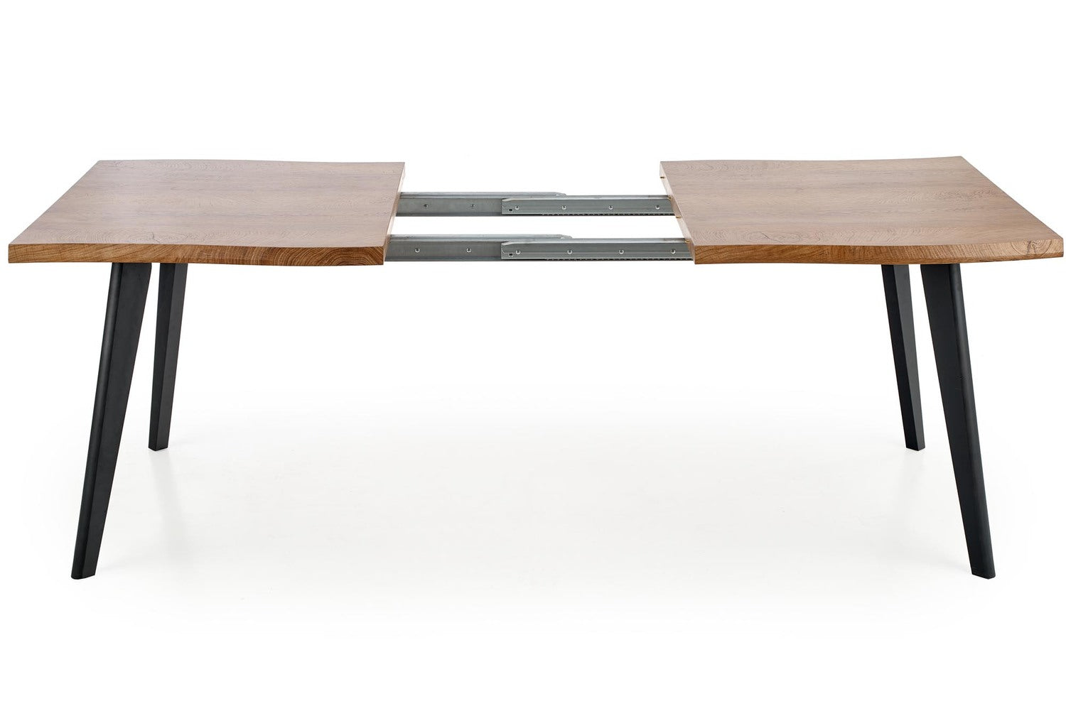 DC pagaldams galds 120-180/80 cm, augša - dabīga, kājas - melna