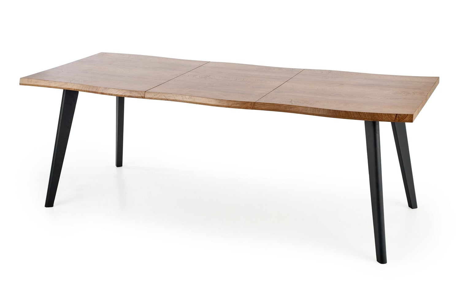 DC pagaldams galds 120-180/80 cm, augša - dabīga, kājas - melna