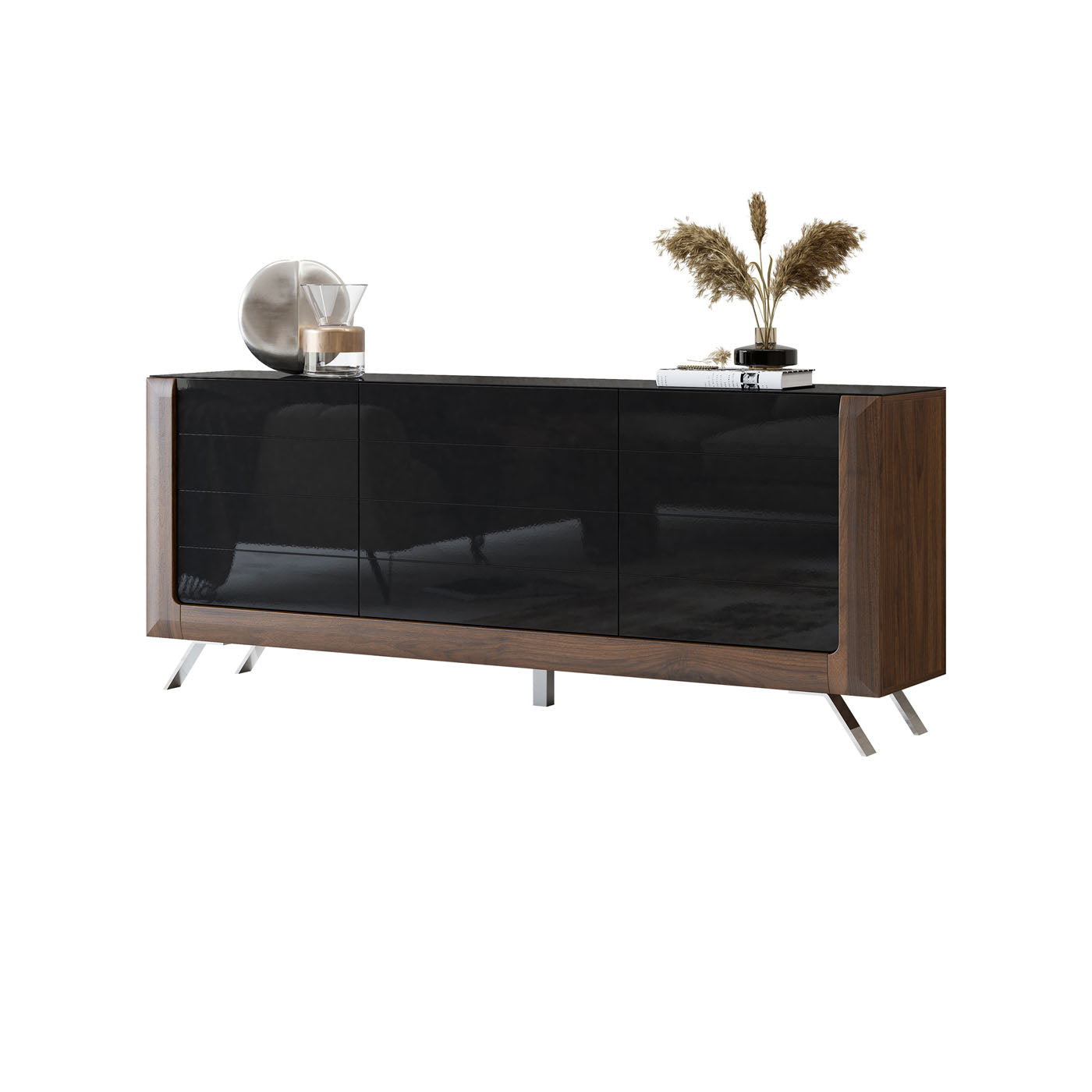 Kumode Kavasari 199/44/81 cm Kolumbijas valrieksts/melns